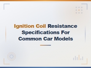 Common Car Ignition Coil Resistance Specs